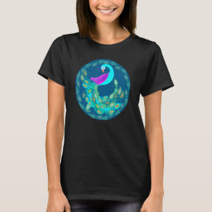 Pfau in der Natur Niedliche Vögel Tier Grafik T-Shirt