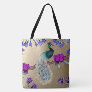 Pfau in Gold