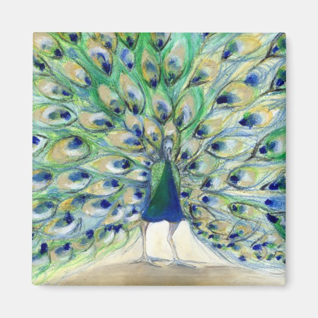 Pfau in San Diego 2013 Magnet (Vorne)