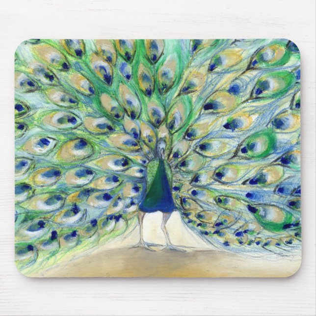 Pfau in San Diego 2 2013 Mousepad (Vorne)