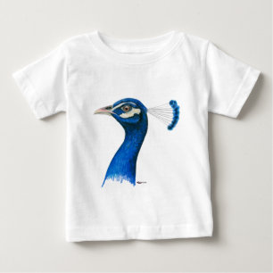 Pfau:  Indisches Blau Baby T-shirt