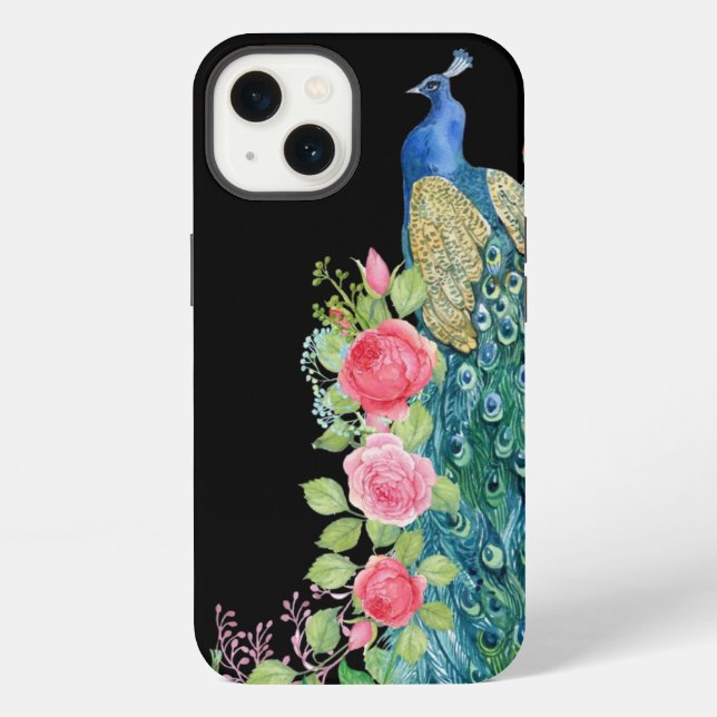 Pfau iPhone Hülle (Rückseite)