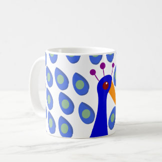 Pfau-Kaffee-Tasse Tasse