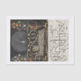 Pfau-Kalligrafie-Dekopapier Seidenpapier