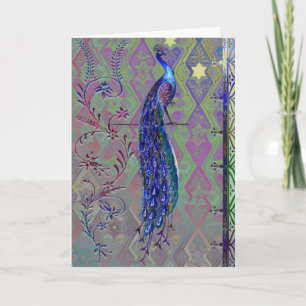 Pfau-Karte 3 Karte