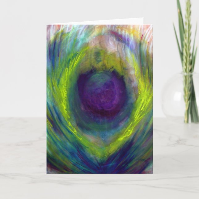 Pfau-Karte Karte (Vorderseite)