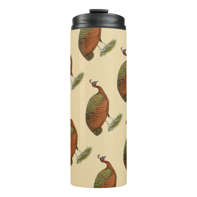 Pfau: Kongo Peahen Thermosbecher (Vorderseite)