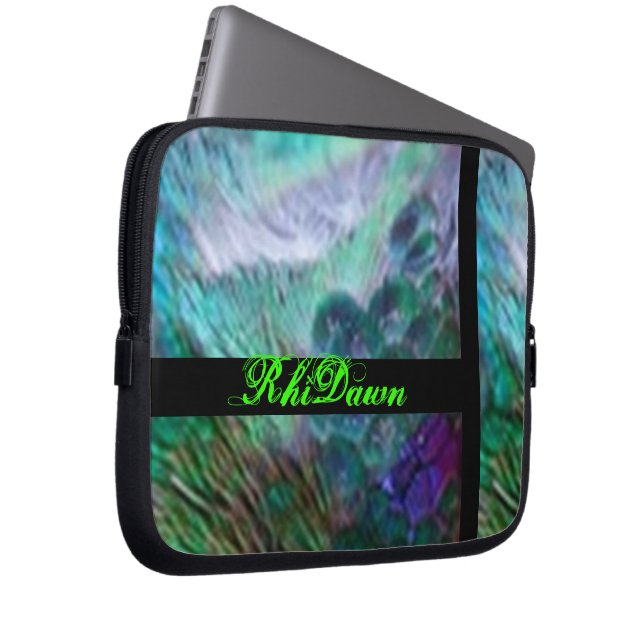 Pfau-Laptop-Tasche Laptopschutzhülle (Vorne Rechts)