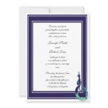 Pfau Lila, Aquamarin, Grüne Hochzeit Einladung