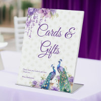 Pfau lila indische Hochzeitsgeschenke