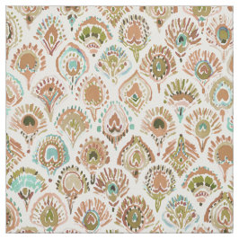 PFAU-MEERJUNGFRAU Rosen-Goldminzen-Skalen und Stoff