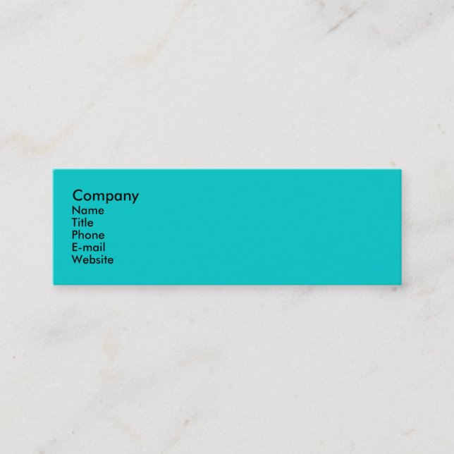 Pfau Mini Visitenkarte (Vorderseite)