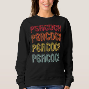 Pfau Nachname Retro Vintage Geburtstagsfeier Sweatshirt