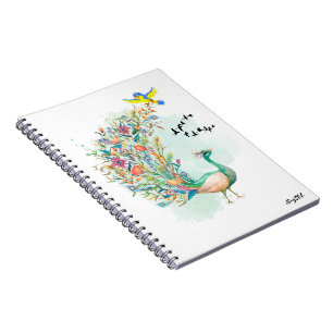 Pfau Notizblock