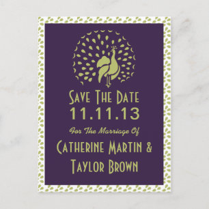 Pfau- oder Pea-Hen-Grafikdesign von künstlich Ankündigungspostkarte