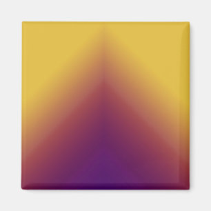 Pfau Ombre Gelb Magnet