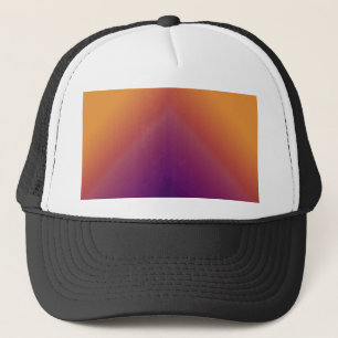 Pfau Ombre Orange Truckerkappe