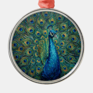 Pfau Ornament Aus Metall