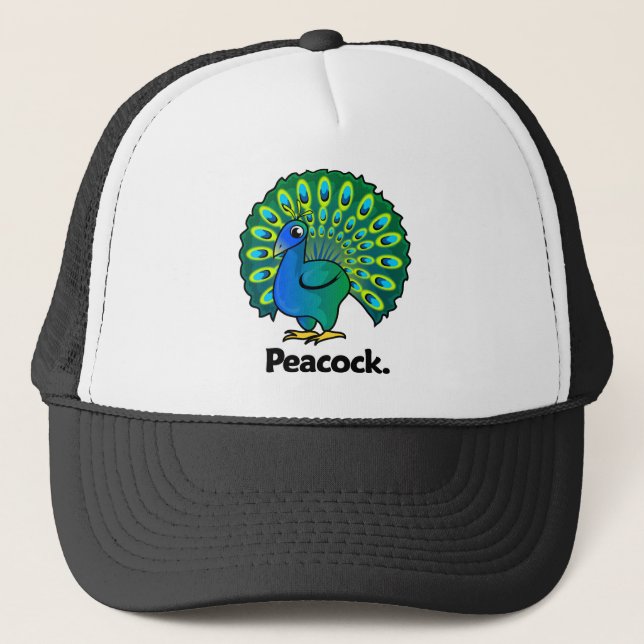 Pfau-Pfau Truckerkappe (Vorderseite)