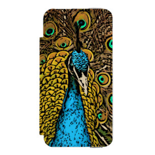 Pfau-Pracht-Illustration Incipio Watson™ iPhone 5 Geldbörsen Hülle