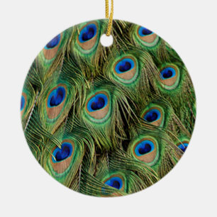 Pfau-runde Verzierung Keramik Ornament