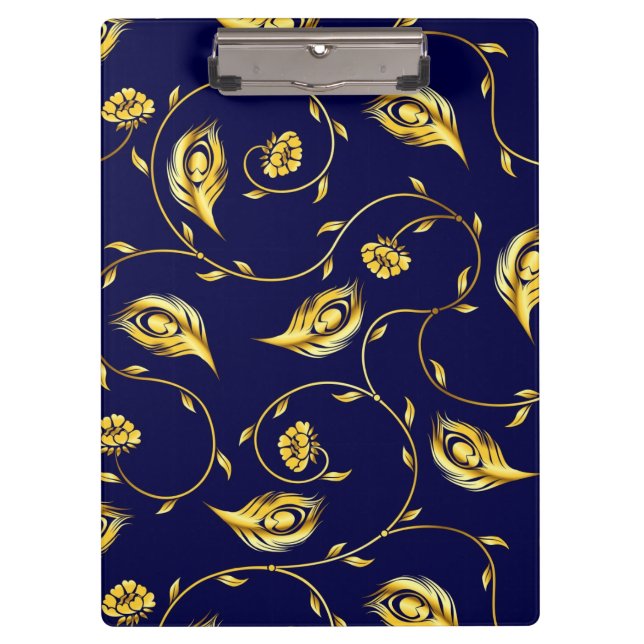 Pfau-Sari-Muster Klemmbrett (Vorderseite)