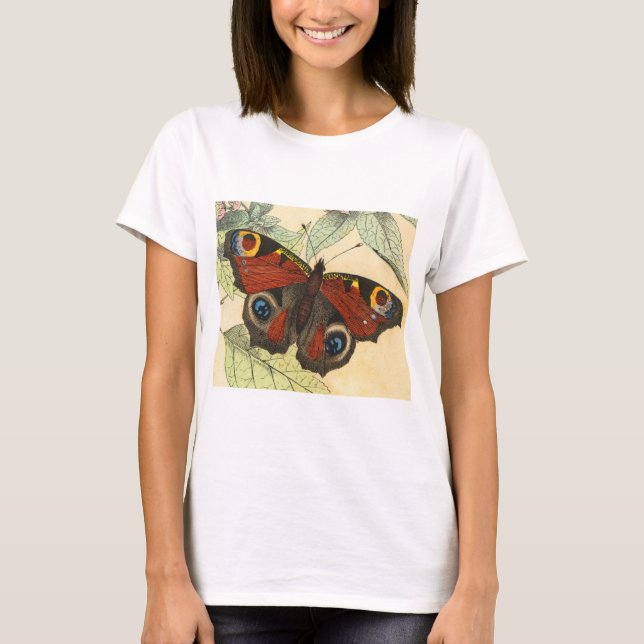 Pfau-Schmetterling T-Shirt (Vorderseite)