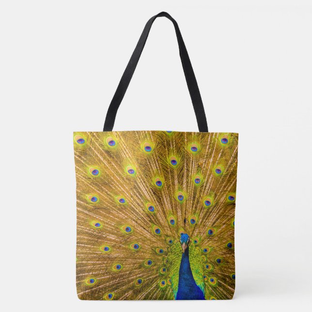 Pfau, Silberfälle, Kauai, Hawaiian Beach Bag (Vorderseite)