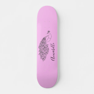 Pfau-Silhouette Benutzername Skateboard