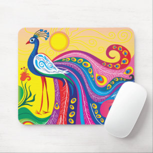 Pfau-Sonnenaufgang Mousepad