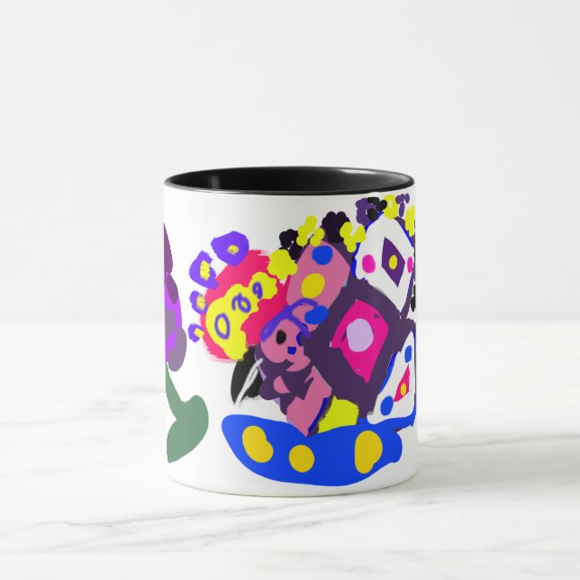 Pfau Spaß cool  Tasse (Zentrum)