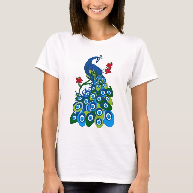 Pfau T-Shirt (Vorderseite)