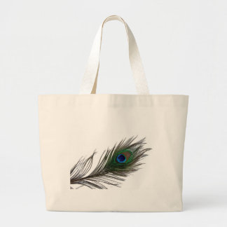 Pfau-Tasche Jumbo Stoffbeutel