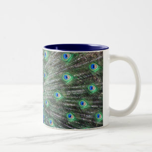 Pfau-Tasse Zweifarbige Tasse