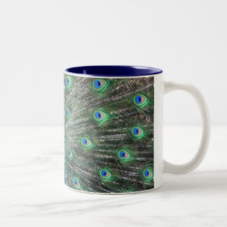 Pfau-Tasse Zweifarbige Tasse
