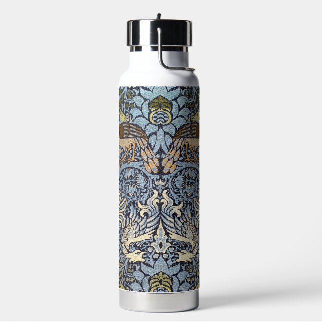 Pfau und Drache, William Morris Trinkflasche (Links)