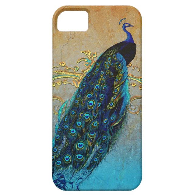 Pfau und Filigree Case-Mate iPhone Hülle (Rückseite)