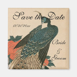 Pfau und Pfaue von Hiroshige Wedding Magnet