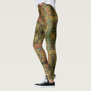 Pfau und Viktorianischer Kakhahn Leggings
