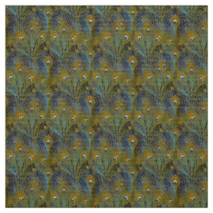 Pfau versieht Gewebe mit Federn Stoff