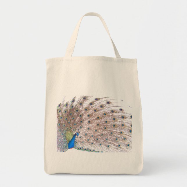 Pfau-Vogel-Tasche Tragetasche (Vorne)