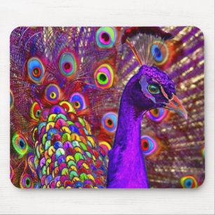 Pfau von Million Farben Mousepad