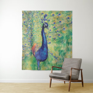 Pfau - Wandteppich, Wall Art Wandteppich
