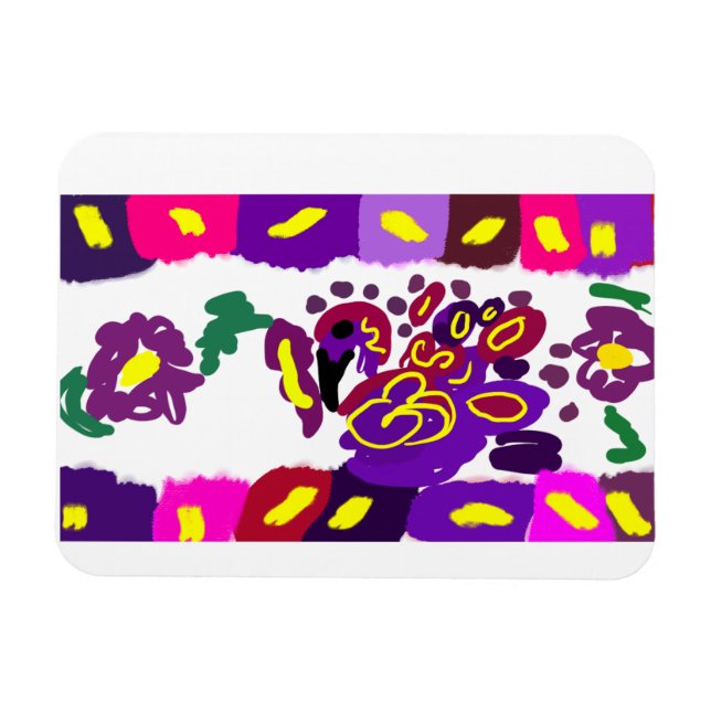 Pfau warm     magnet (Horizontal)