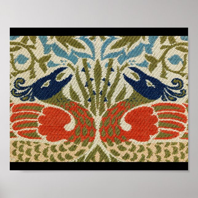 Pfau, William Morris Poster (Vorne)