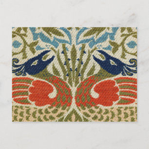 Pfau, William Morris Postkarte