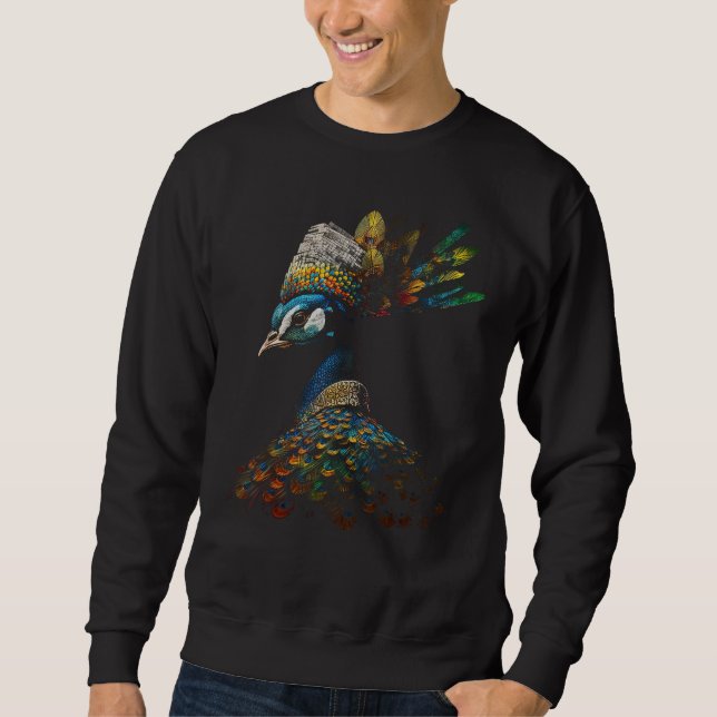 Pfaue Art Colorado Sweatshirt (Vorderseite)
