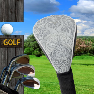 Pfauen Golf, Winterromanze, Florale Morris-Kunst Golf Headcover