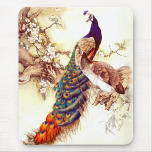 Pfauen-König Mousepad