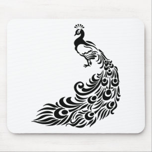 Pfauen Kunst Mousepad